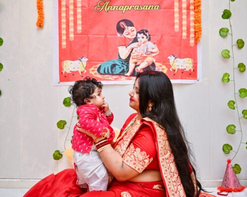 Annaprashan photoshoot in varanasi