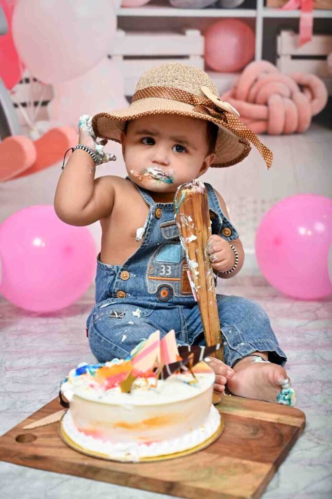 1st birthday baby photoshoot