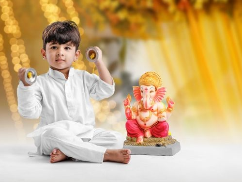 Ganesh Chaturthi Photoshoot for Baby Boy