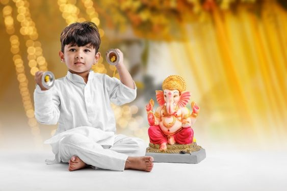 Ganesh Chaturthi Photoshoot for Baby Boy