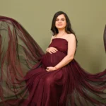 studio maternity photo shoot
