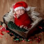 christmas photoshoot ideas for newborn