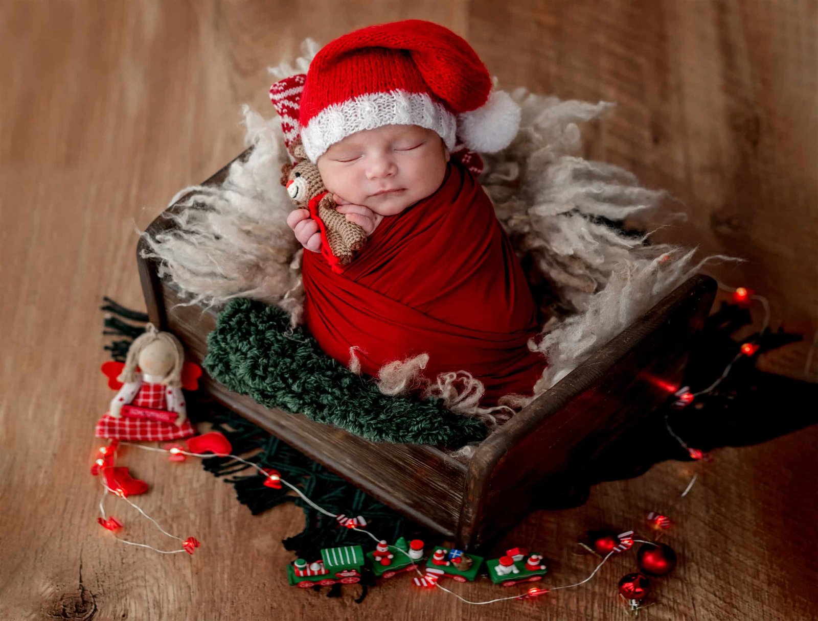 christmas photoshoot ideas for newborn