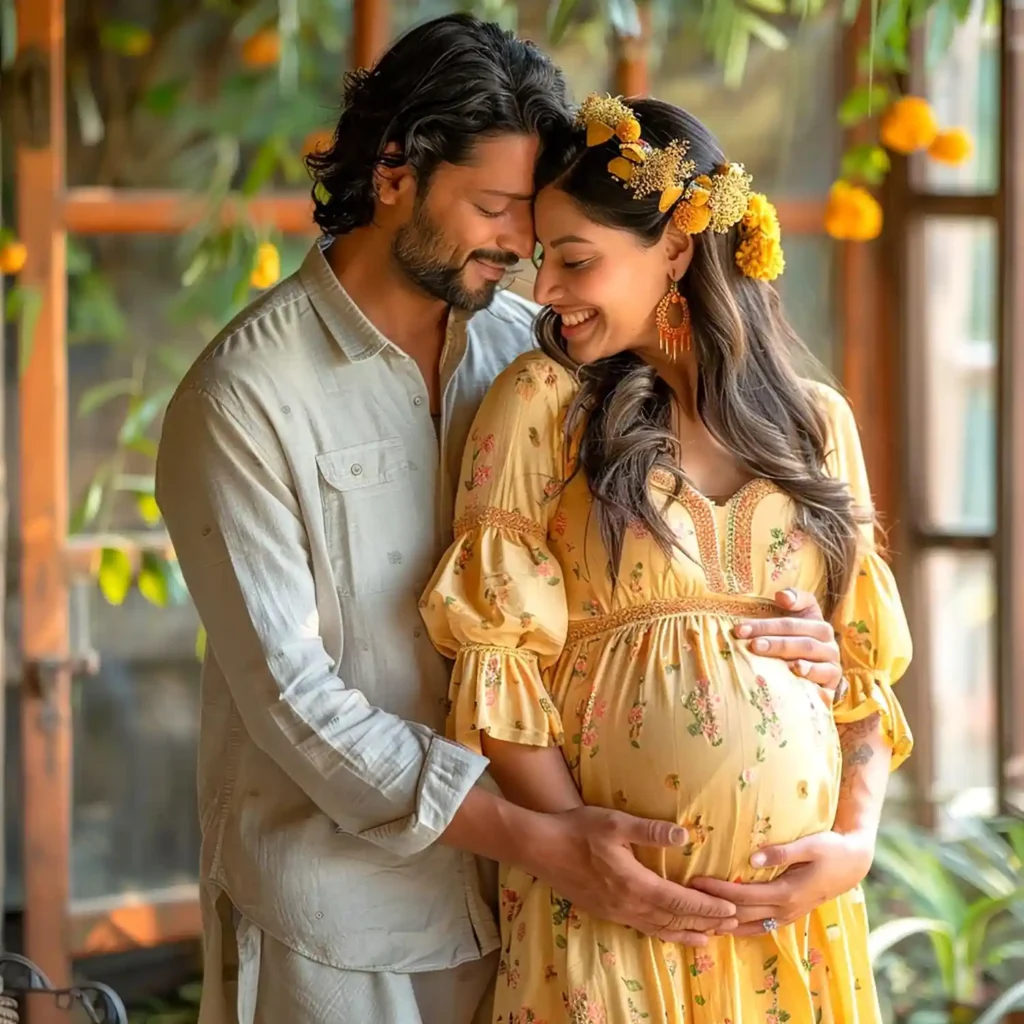 Couple Maternity Photoshoot Ideas With Props