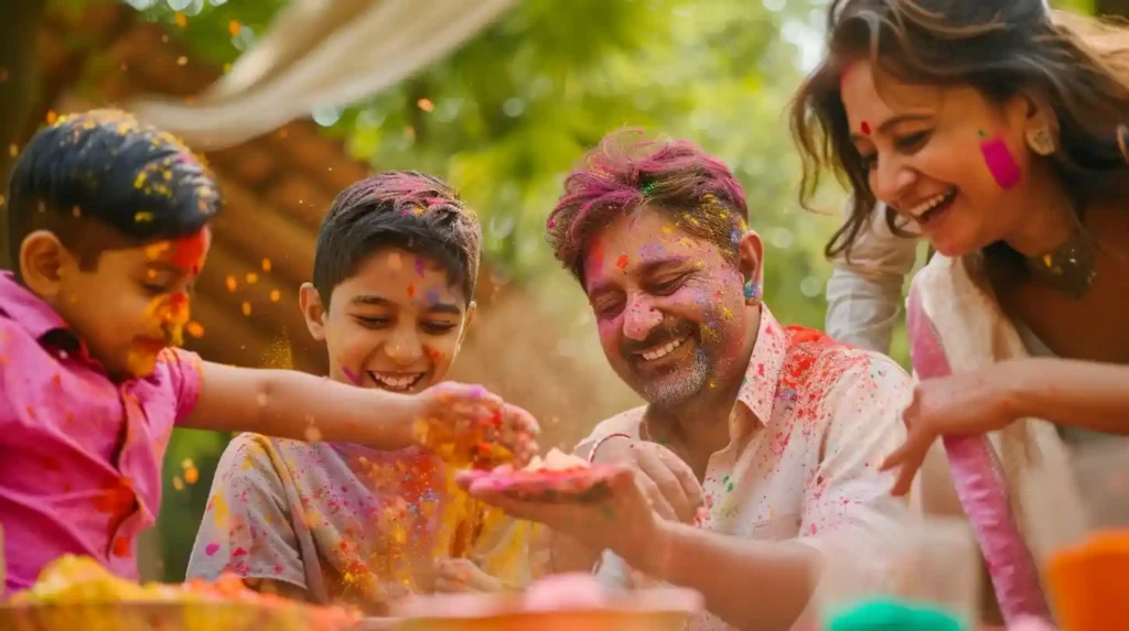 Holi Family Photoshoot