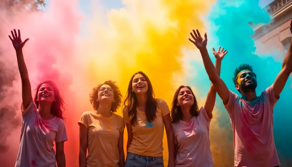 Holi Theme Photoshoot