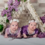 Twins Newborn Baby Photoshoot