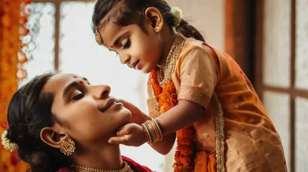 Traditional Saree & Bindi mothers day Shoot