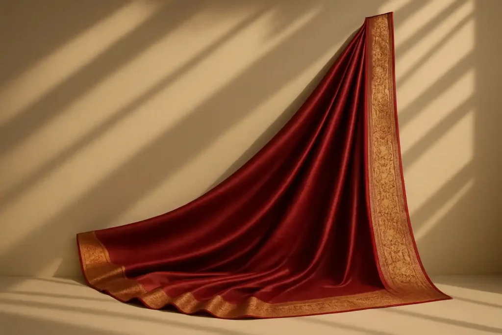 saree shoot Shadow Play with Drapes