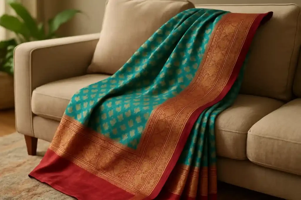 Saree shoot in a Lifestyle Setting