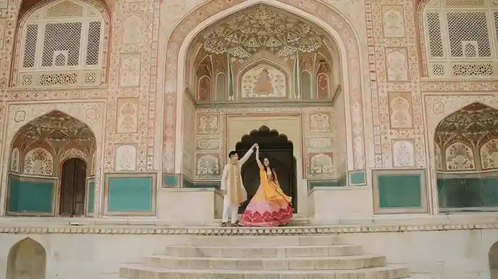 pre wedding shoot at Amer Fort
