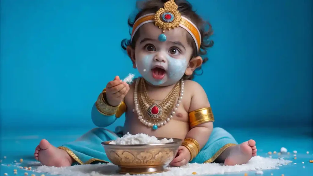 Krishna Theme Baby Photoshoot