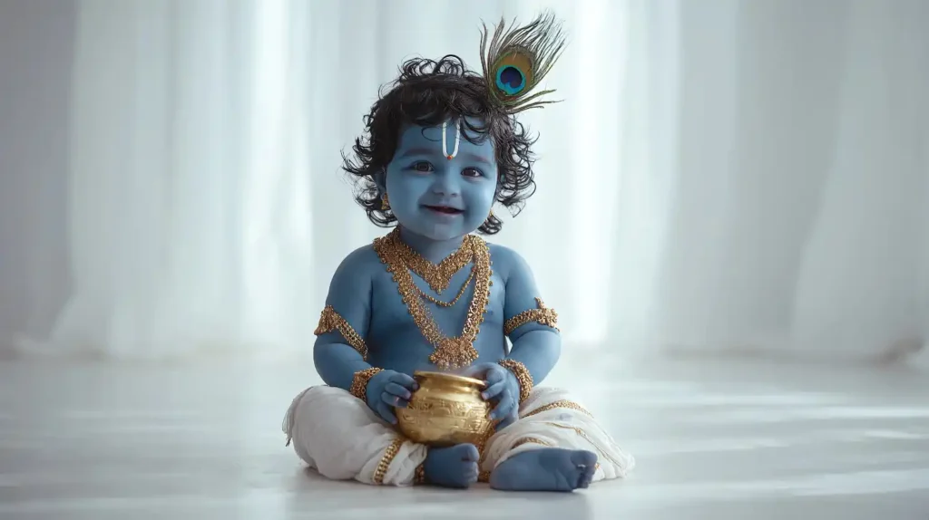 Mini Krishna in Blue