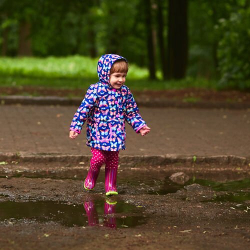 Rainy baby photoshoot
