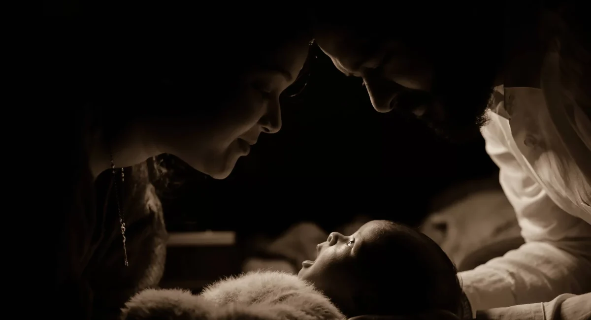 New Born Baby Photoshoot with Parents