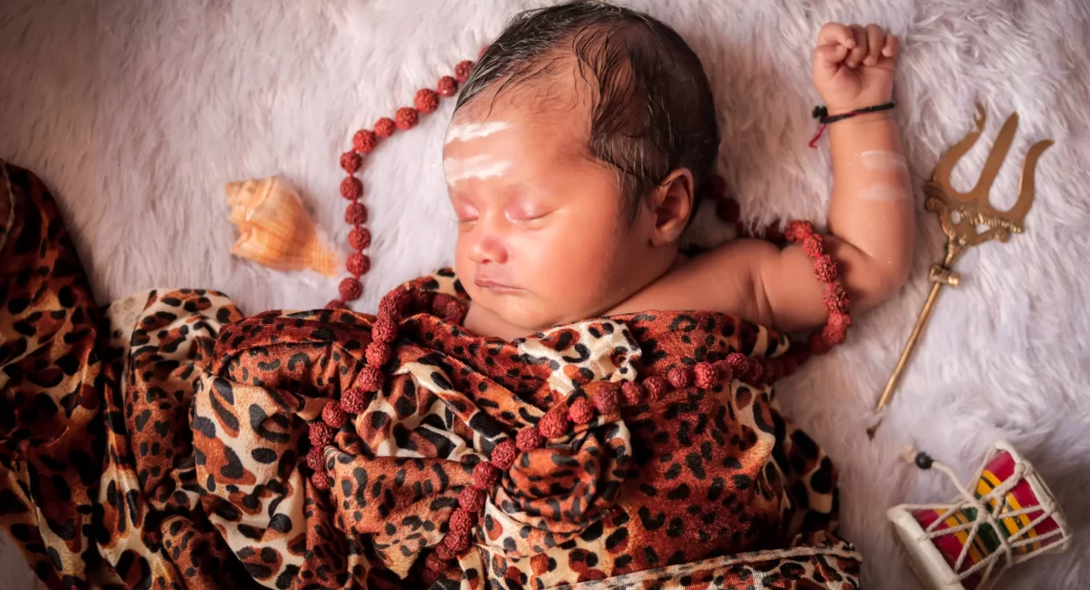 Baby Photography dressed as Hindu god