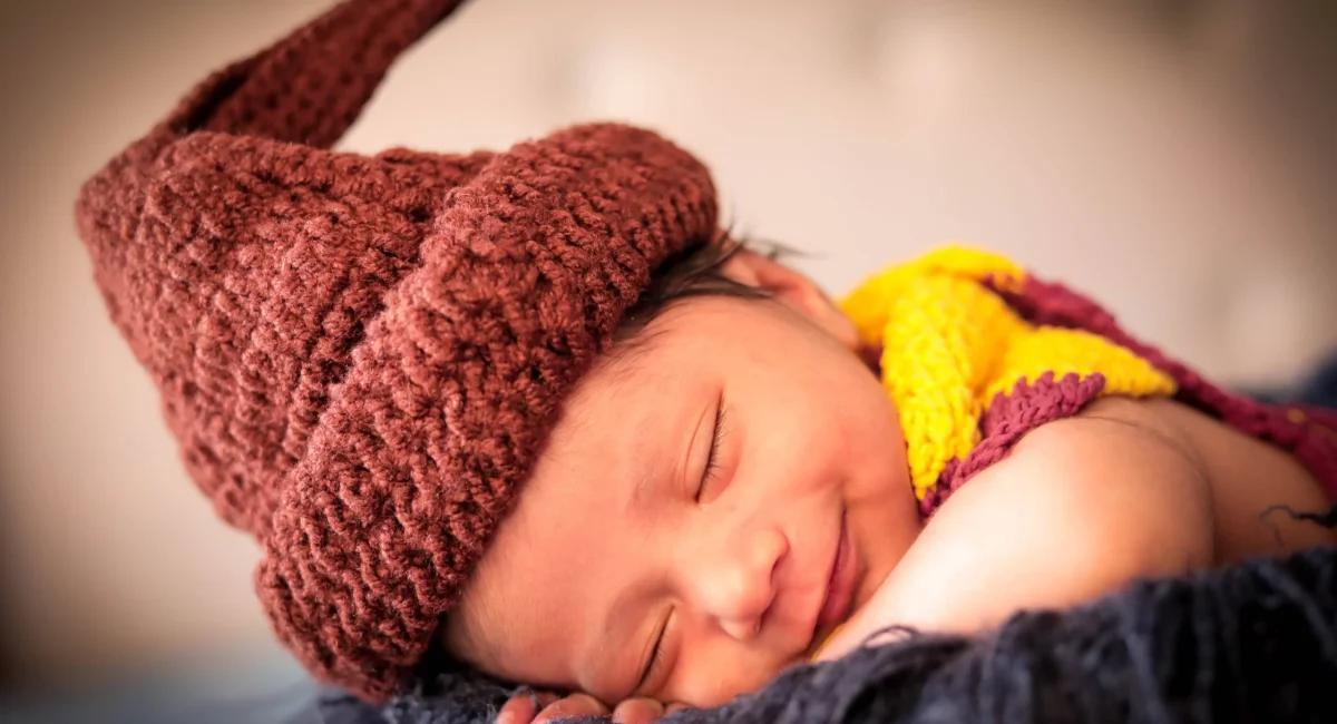 Sleeping Baby Photoshoot with props