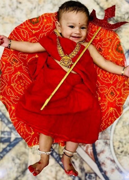 navratri baby girl photoshoot